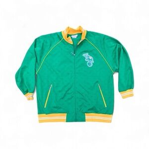 Mitchell & Ness Oakland A’s Track Jacket — Green Gold Mens 3XL